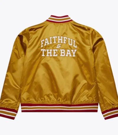 Faithful to The Bay San Francisco 49ers Gold Satin Jacket