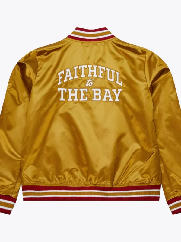 Faithful to The Bay San Francisco 49ers Gold Satin Jacket