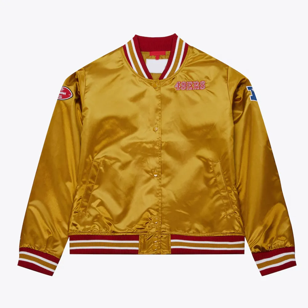 Faithful to The Bay San Francisco 49ers Gold Satin Jacket Faithful to The Bay San Francisco 49ers Gold Satin Jacket