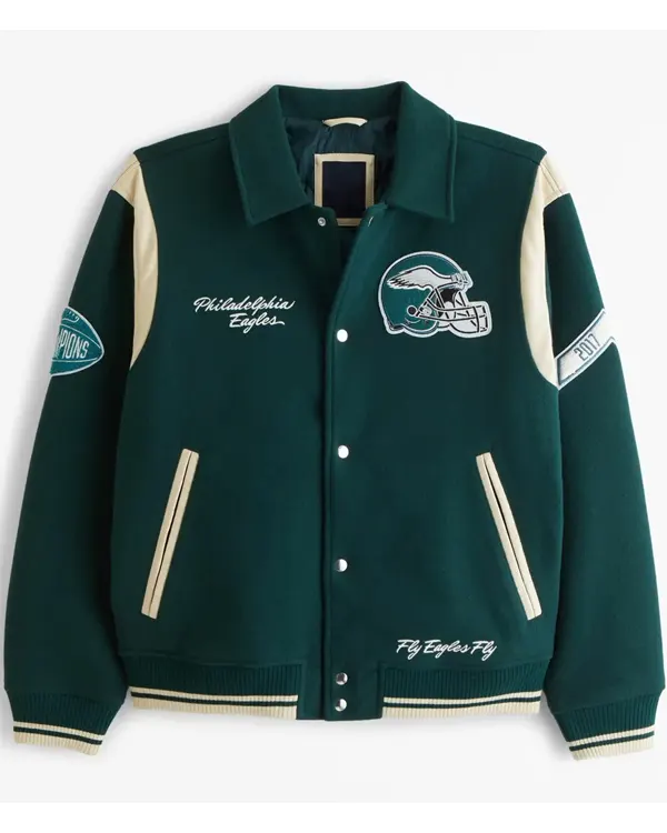 Fly Eagles Fly Philadelphia Eagles Varsity Jacket Fly Eagles Fly Philadelphia Eagles Varsity Jacket