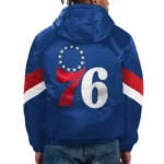 Force Play II Philadelphia 76ers Half-Zip Hooded Jacket