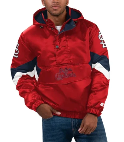 Force Play II St. Louis Cardinals Hoodie Half-Zip Jacket