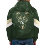 Force Play Ii Milwaukee Bucks Half-zip Hooded Jacket