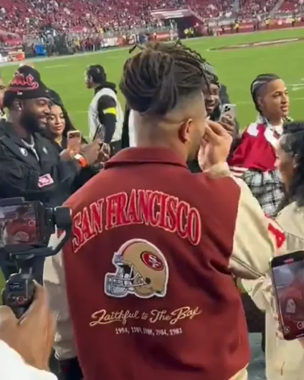 Fred Warner 49ers Varsity Bomber Jacket