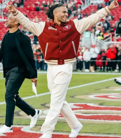 Fred Warner 49ers Varsity Bomber Jacket