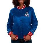 Full Count New England Patriots Blue Satin Jacket
