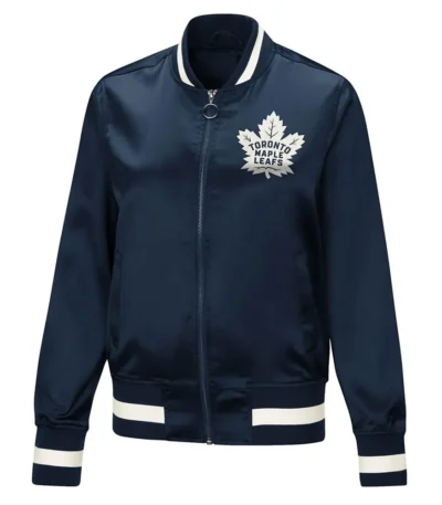 G-III 4 Toronto Maple Leafs Blue Satin Jacket