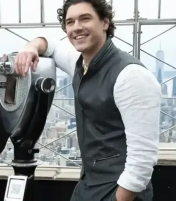 Off Campus Press Tour Garrett Graham Grey Vest