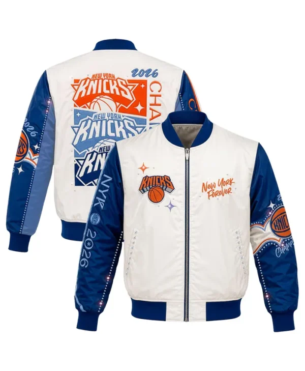 Girls Youth NY Knicks 2026 Finals Champions Jacket