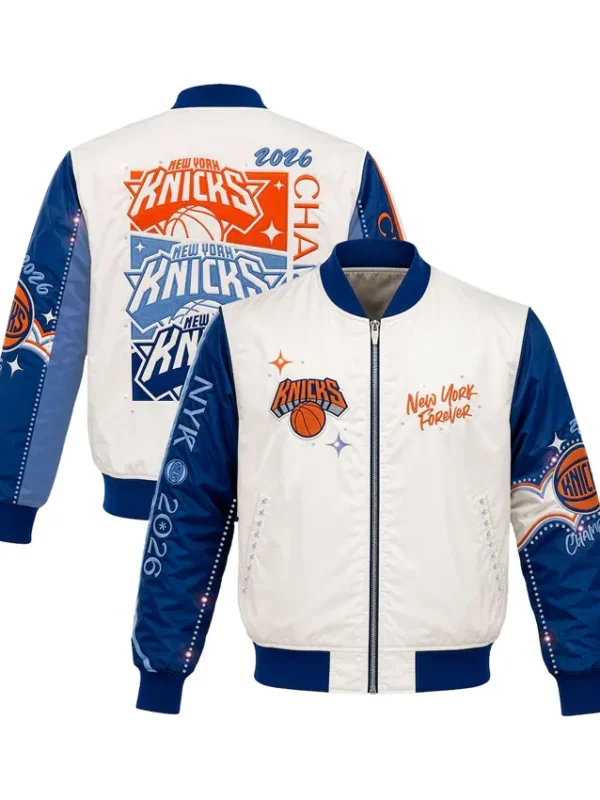 Girls Youth NY Knicks 2026 Finals Champions Jacket