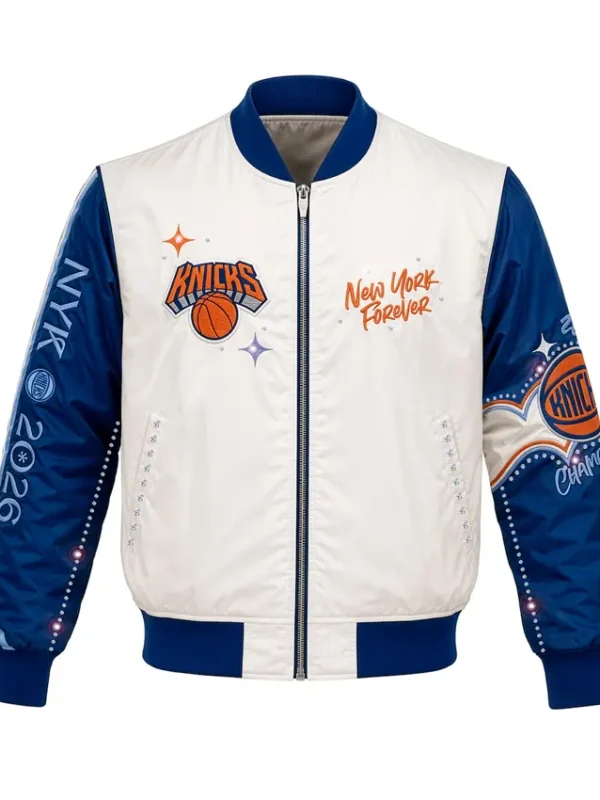 Girls Youth NY Knicks 2026 Finals Champions Jacket