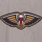 Gray New Orleans Pelicans Nylon Lightweight Bomber Jacket