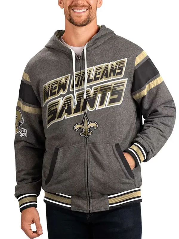 Gray New Orleans Saints Extreme Hoodie