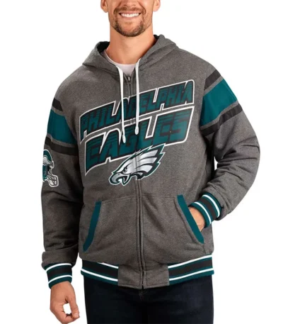 Gray Philadelphia Eagles Extreme Hoodie