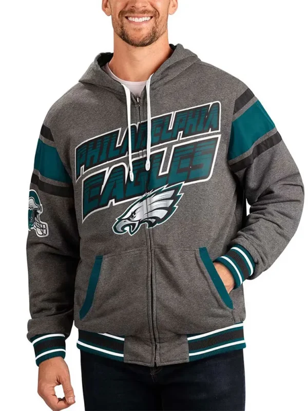Gray Philadelphia Eagles Extreme Hoodie