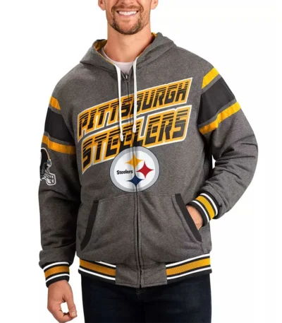 Gray Pittsburgh Steelers Extreme Hoodie