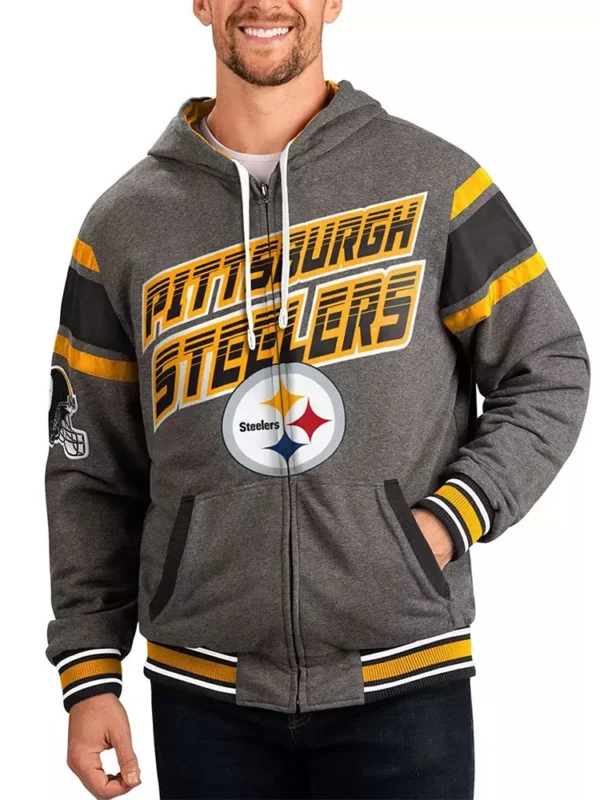 Gray Pittsburgh Steelers Extreme Hoodie