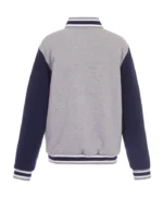 Tampa Bay Rays Gray and Navy Varsity Wool Jacket