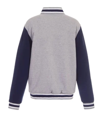 Tampa Bay Rays Gray and Navy Varsity Wool Jacket