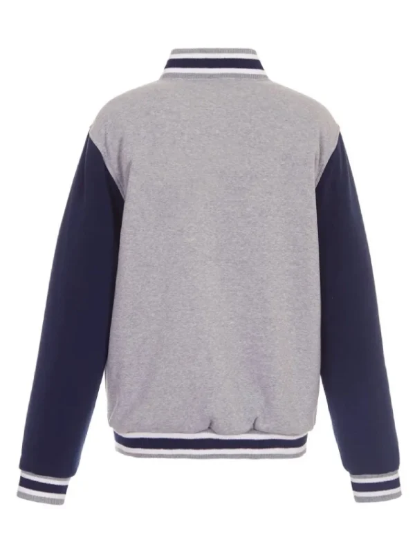 Tampa Bay Rays Gray and Navy Varsity Wool Jacket