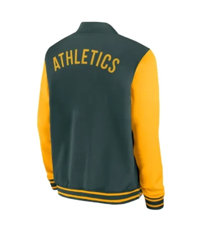 Oakland Athletics Collection Dugout Green/Gold Bomber Jacket