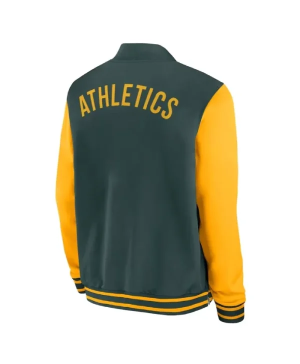 Oakland Athletics Collection Dugout Green/Gold Bomber Jacket