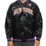 Hardwood Classics Ny Knicks Satin Black Jacket