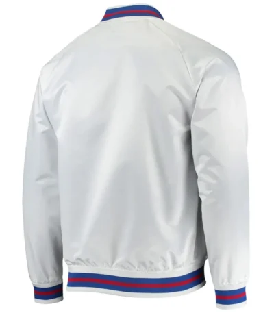 Hardwood Classics Philadelphia 76ers White Full-Snap Raglan Jacket