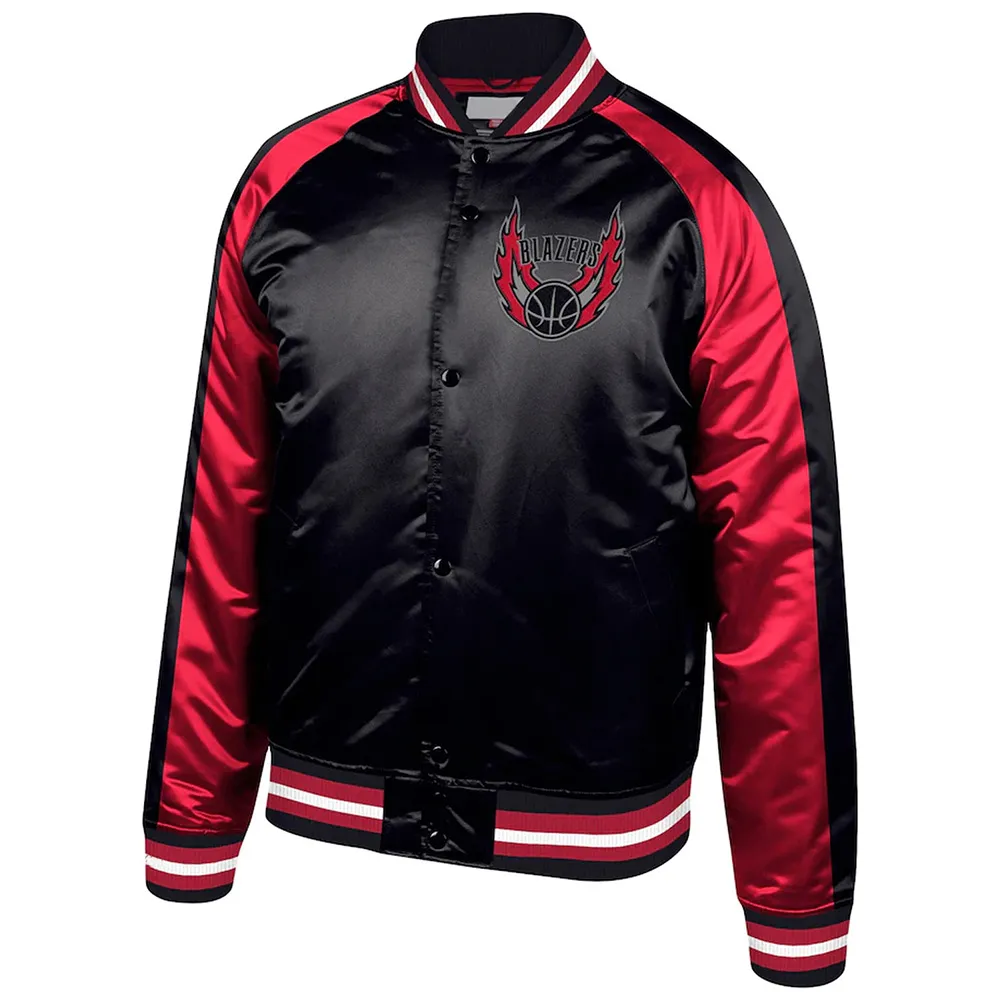 Hardwood Classics Portland Trail Blazers Colorblock Jacket Hardwood Classics Portland Trail Blazers Colorblock Jacket