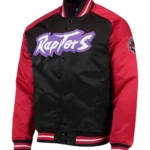 Hardwood Classics Reload 3.0 Toronto Raptors Black and Red Jacket