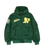 Historic L-2B Oakland Athletics Hooded Bomber Jacket