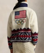 The Today Show Hoda Kotb Team USA Sherpa Jacket