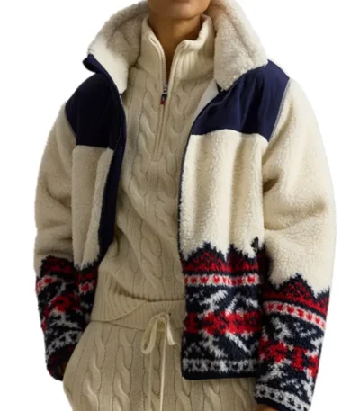 The Today Show Hoda Kotb Team USA Sherpa Jacket
