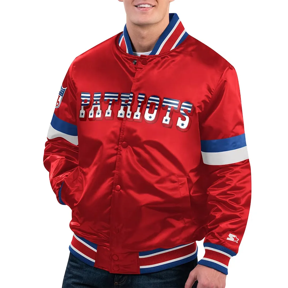 Home Game New England Patriots Red Jacket Home Game New England Patriots Red Jacket