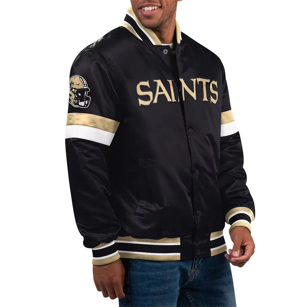 Home Game New Orleans Saints Black Jacket Home Game New Orleans Saints Black Jacket