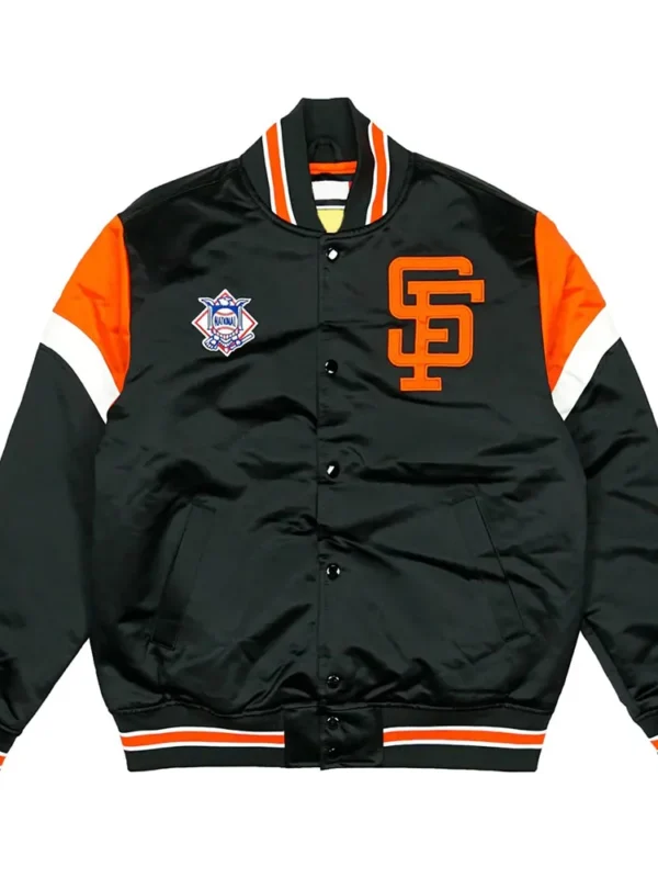 Home Game San Francisco Giants Black Satin Jacket
