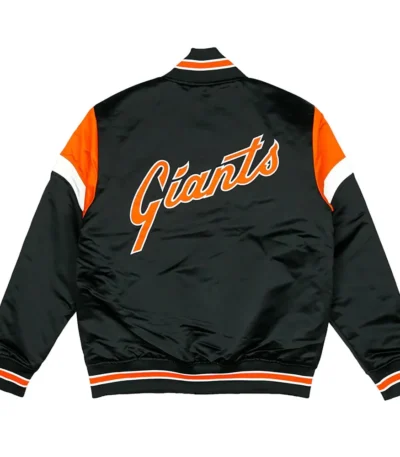 Home Game San Francisco Giants Black Satin Jacket