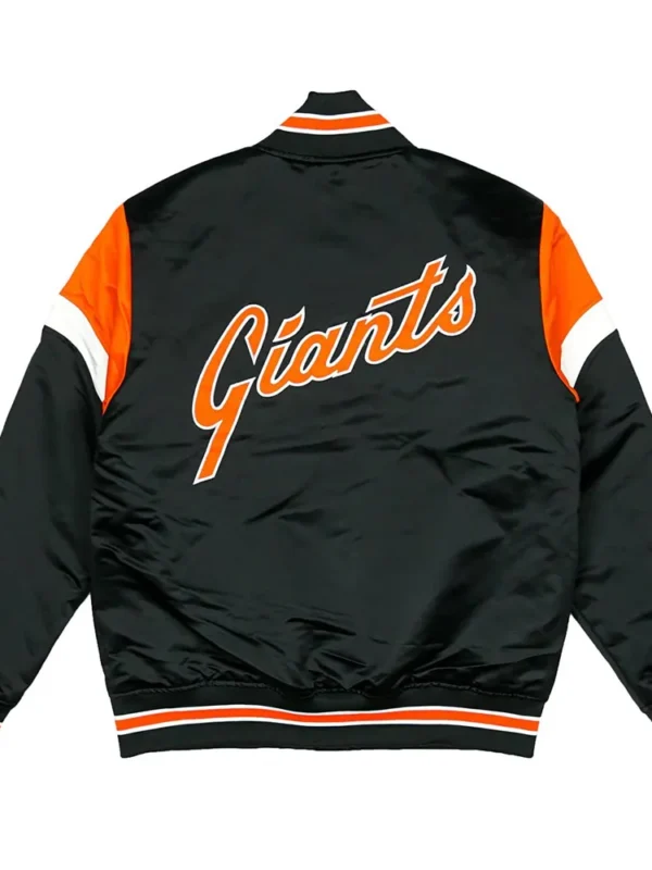 Home Game San Francisco Giants Black Satin Jacket