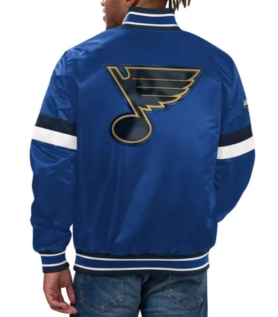 Home Game St. Louis Blues Varsity Satin Jacket