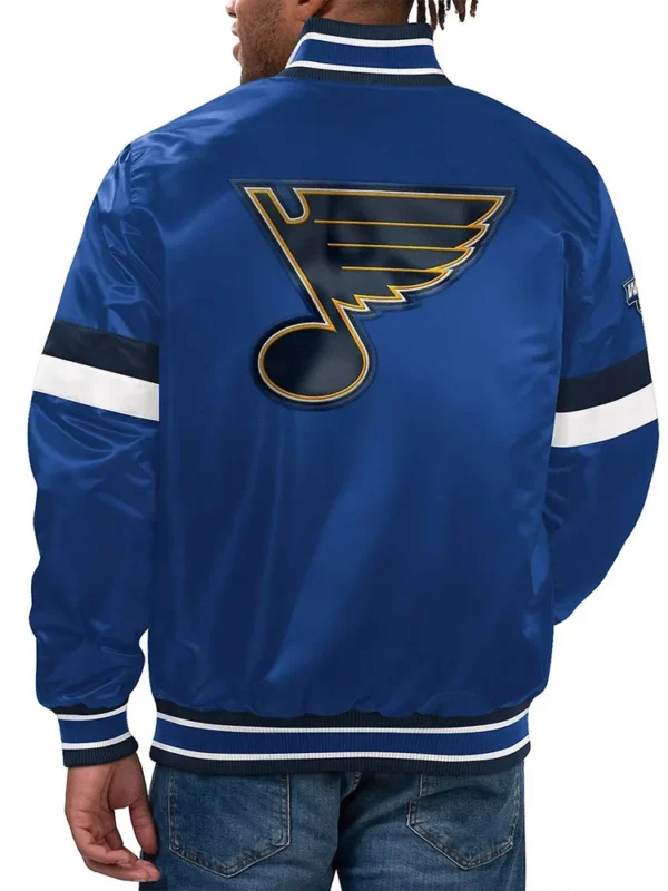 Home Game St. Louis Blues Varsity Satin Jacket
