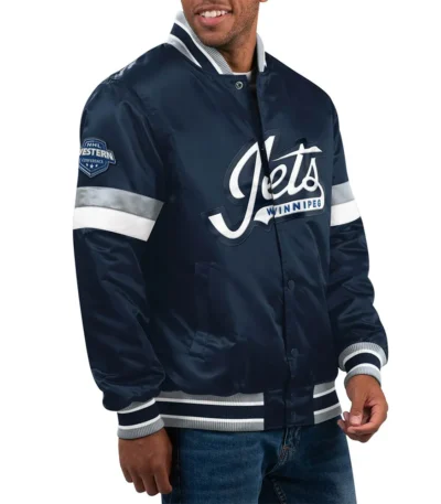Home Game Winnipeg Jets Navy Jacket