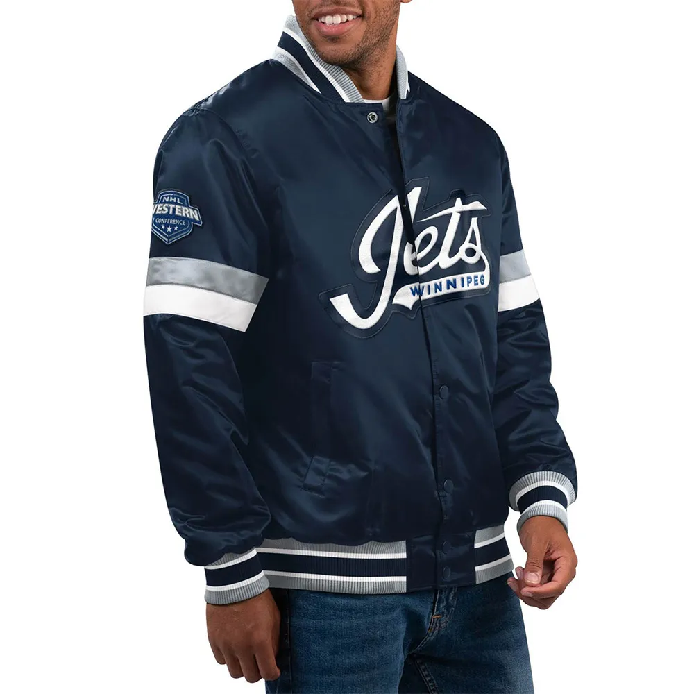 Home Game Winnipeg Jets Navy Jacket Home Game Winnipeg Jets Navy Jacket