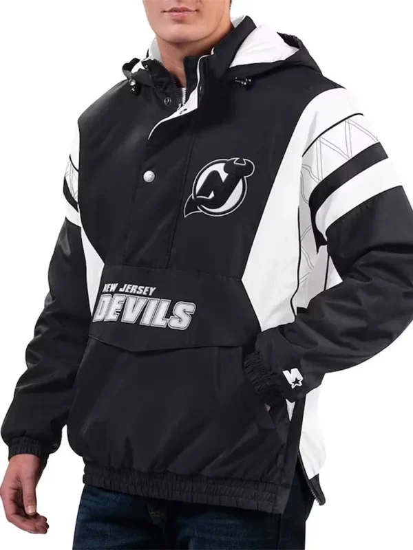 Home Team New Jersey Devils Half-Zip Hoodie Jacket