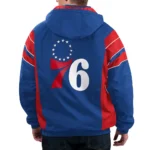 Home Team Philadelphia 76ers Royal Half-Zip Hoodie Jacket