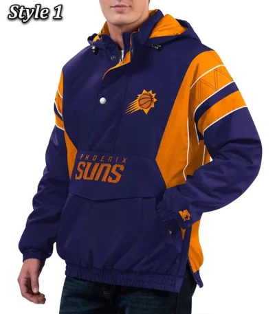 Home Team Phoenix Suns Half-Zip Hoodie Jacket