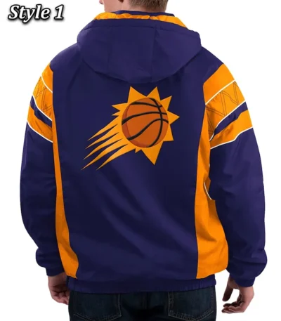 Home Team Phoenix Suns Half-Zip Hoodie Jacket