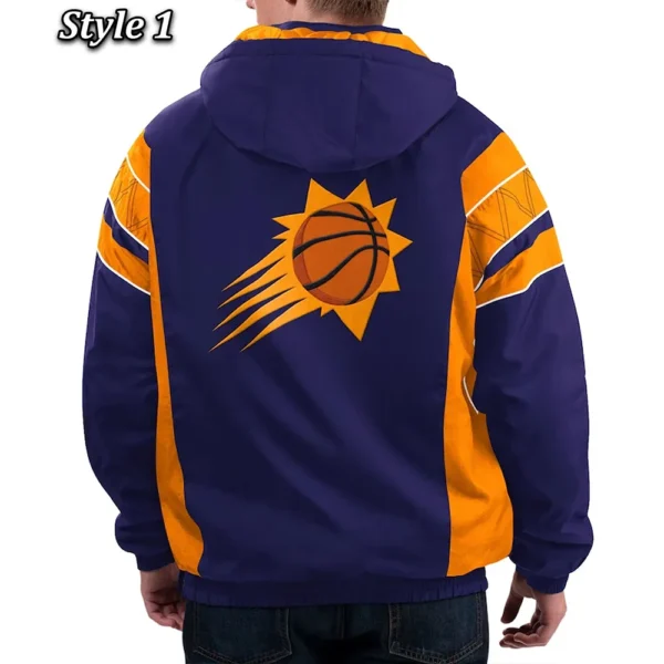 Home Team Phoenix Suns Half-Zip Hoodie Jacket