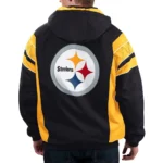 Home Team Pittsburgh Steelers Black Half-Zip Hoodie Jacket