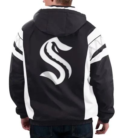 Home Team Seattle Kraken Half-Zip Hoodie Jacket
