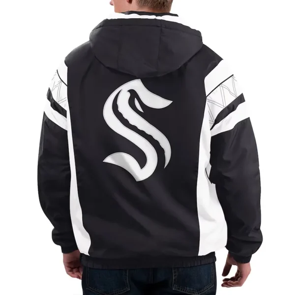 Home Team Seattle Kraken Half-Zip Hoodie Jacket